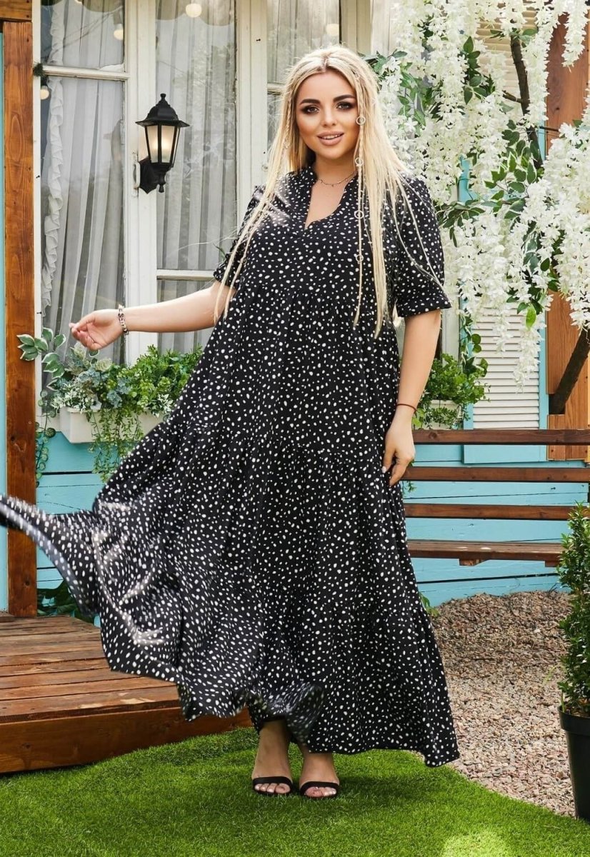 Чёрное летнее платье Ларнака (чёрный)