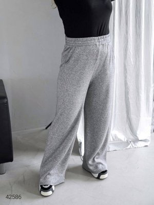 Женские штаны больших размеров 42586 серый
